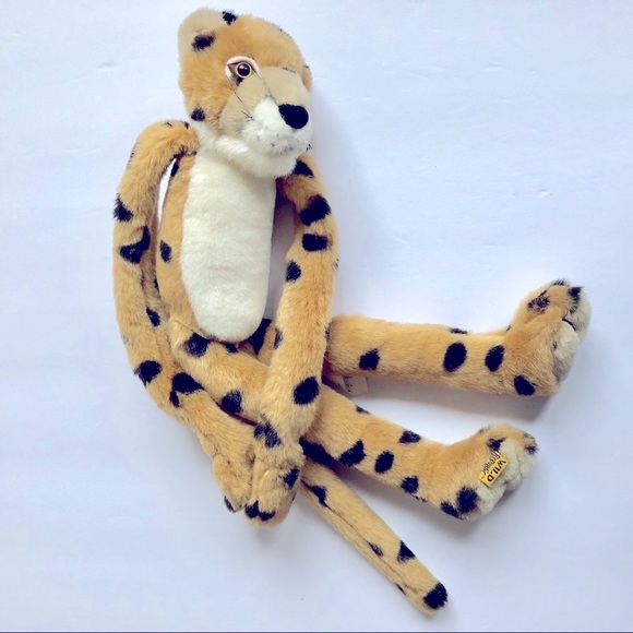 Vintage Hanging Cheetah Stuffed Animal Toy - Picture 2 of 14